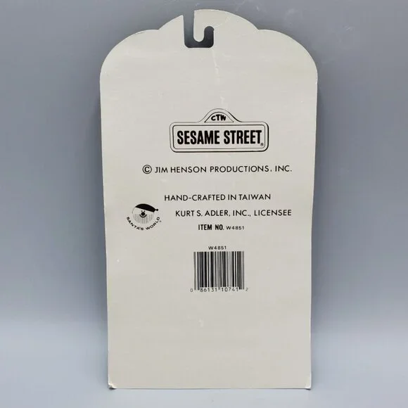 Sesame Street Pull Puppet Bert Ice Skating Wooden Red String Kurt Adler 6 inch - Picture 3 of 5